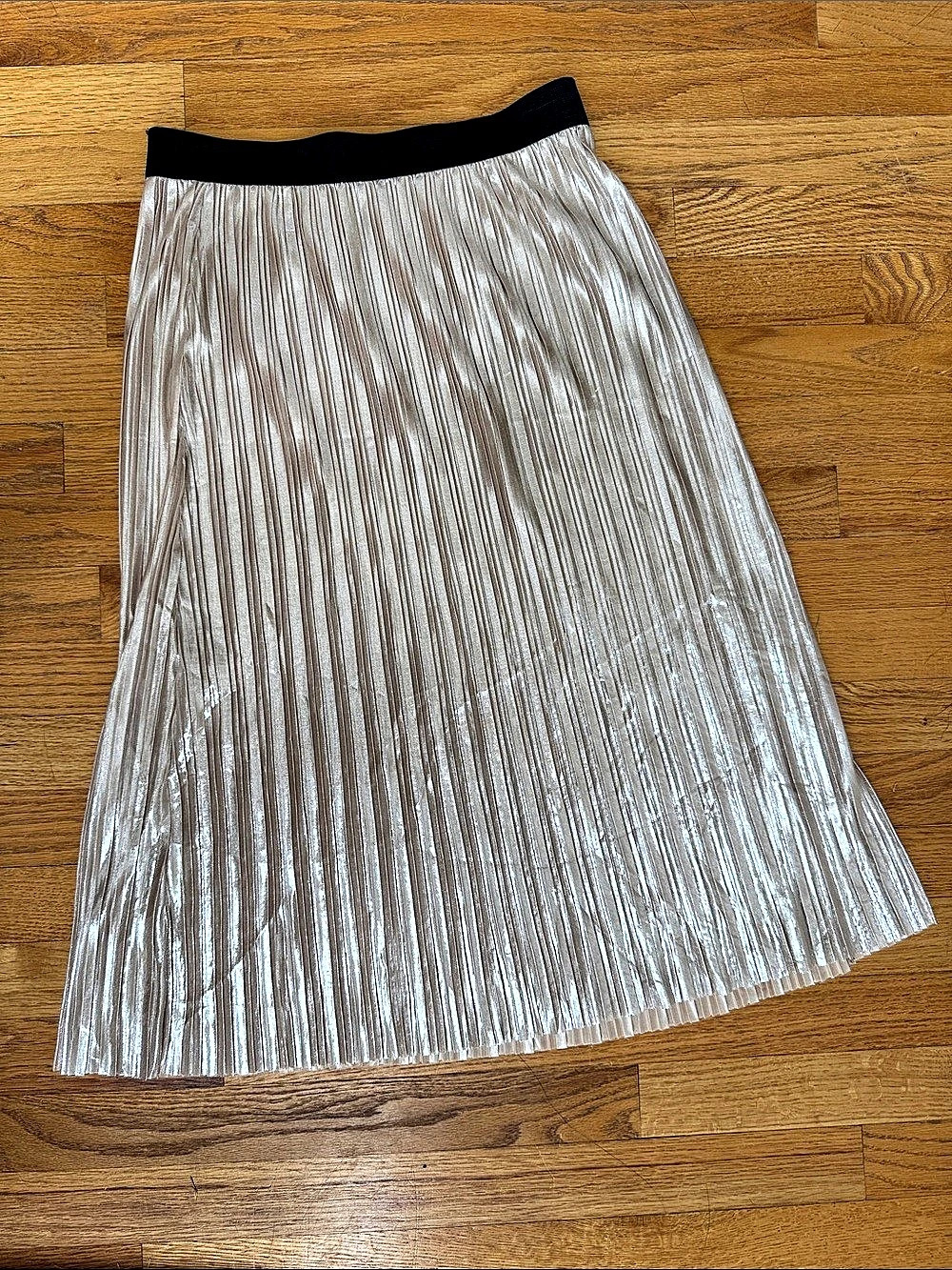 Pleated Midi Skirt